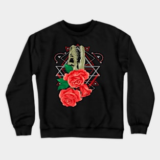 skull and rose Crewneck Sweatshirt